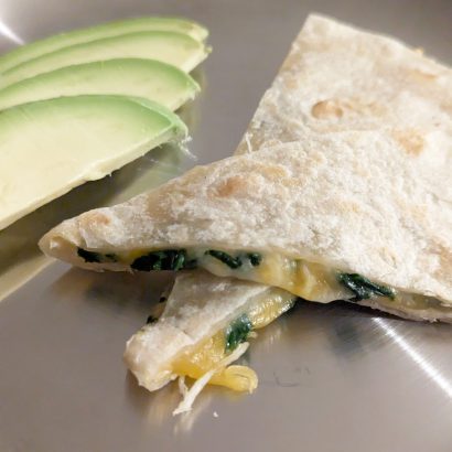 Thumbnail for Easy Spinach Quesadillas